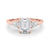 Emerald Cut Pear Shoulders Engagement Ring