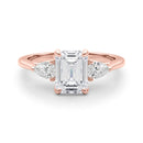 Emerald Cut Pear Shoulders Engagement Ring