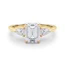 Emerald Cut Pear Shoulders Engagement Ring