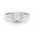 Emerald Cut Pear Shoulders Engagement Ring
