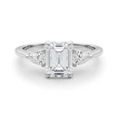 Emerald Cut Pear Shoulders Engagement Ring