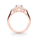 Emerald Cut Pear Shoulders Engagement Ring