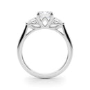 Emerald Cut Pear Shoulders Engagement Ring