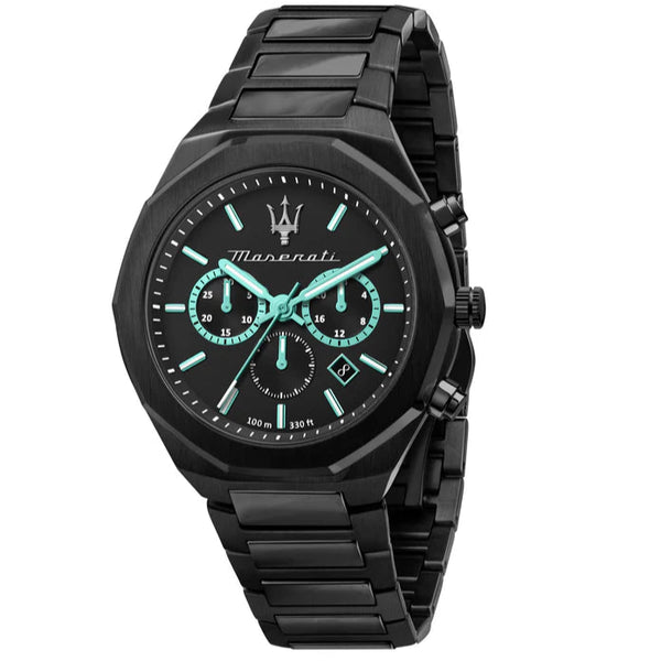Maserati Stile Men's Watch Black Aqua Edition Chronograph R8873644001