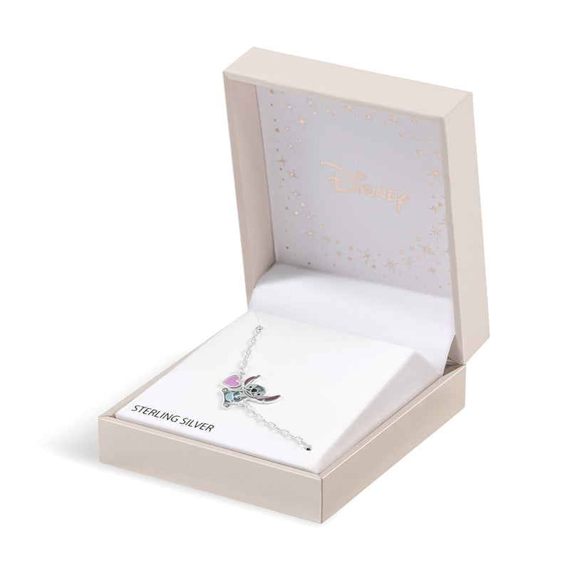Disney Lilo & Stitch With Heart Silver Anklet