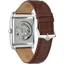 Bulova Sutton Men's Watch Heartbeat White Automatic Leather 96A268 Bulova