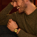 Bulova Surveyor Men's Watch Green Leather Automatic 96B427