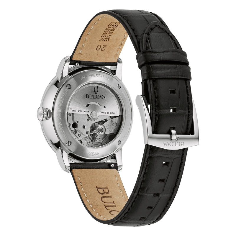 Bulova Hudson Men's Watch Black Automatic 96B441