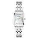 Bulova Sutton Ladies Rectangular Watch Silver MOP Diamond 96P244