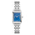 Bulova Sutton Ladies Rectangular Watch Blue Diamond 96P245