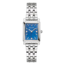Bulova Sutton Ladies Rectangular Watch Blue Diamond 96P245