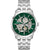 Bulova Sutton Men's Watch Skeleton Silver Green Automatic 96A329