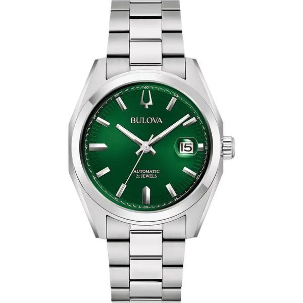 Bulova Surveyor Men's Watch Green Automatic 96B429