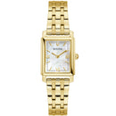 Bulova Sutton Ladies Rectangular Watch Gold MOP Diamond 97L177