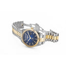 Roamer Primeline Day Date II Men's Watch Two Tone Blue Dial 981666 47 45 50