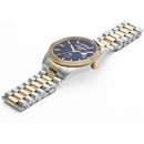 Roamer Primeline Day Date II Men's Watch Two Tone Blue Dial 981666 47 45 50