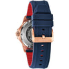 Bulova Marine Star Men's Watch Rose Gold Blue Automatic 98A227 Bulova