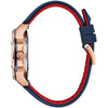Bulova Marine Star Men's Watch Rose Gold Blue Automatic 98A227 Bulova