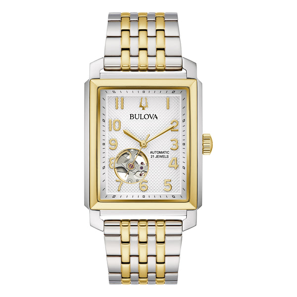 Bulova Sutton Men's Watch Heartbeat Two-Tone Automatic 98A306