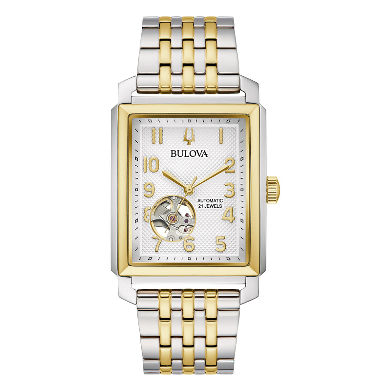 Bulova Sutton Men's Watch Heartbeat Two-Tone Automatic 98A306