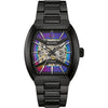 Bulova Maquina Men's Watch Black Rainbow Skeleton 98A320 Bulova
