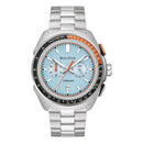 Bulova Racer Chronograph Men's Watch Light Blue 98B432