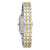 Bulova Sutton Ladies Rectangular Watch Two-Tone MOP Diamond 98P220