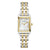 Bulova Sutton Ladies Rectangular Watch Two-Tone MOP Diamond 98P220