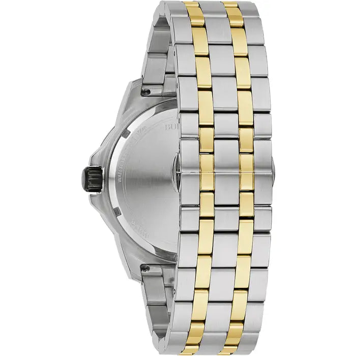 Bulova Marine Star Men's Watch Two-Tone Diamonds 98D175