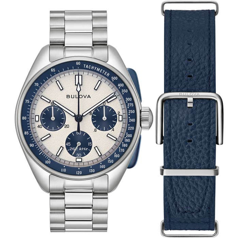 Bulova Archive Lunar Pilot Men's Watch Blue Chronograph 98K112