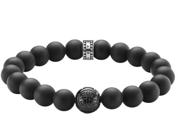 Thomas Sabo Bracelet Obsidian beads A1085-023-11
