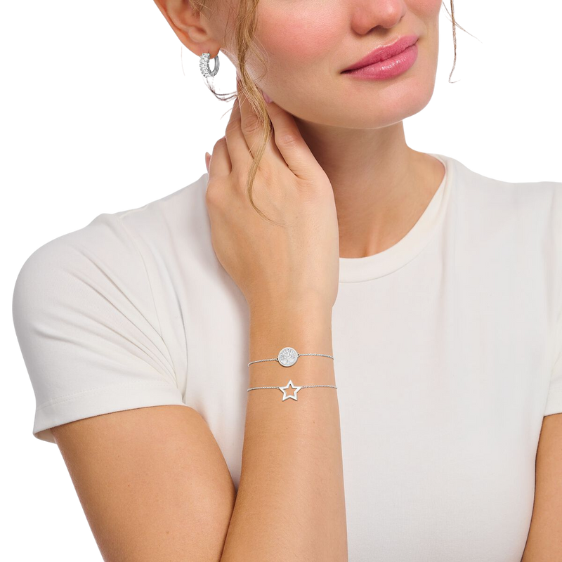 Thomas Sabo Bracelet Tree Of Love Cold Enamel And Silver A2160-007-21