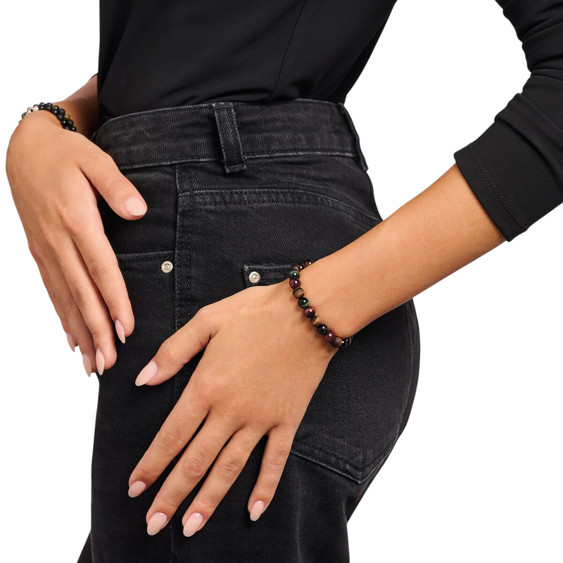 Thomas Sabo Talisman Bracelet Tiger Eye beads A2182-826-2