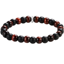 Thomas Sabo Bracelet Obsidian And Red Tiger Eyes beads A2196-806-7