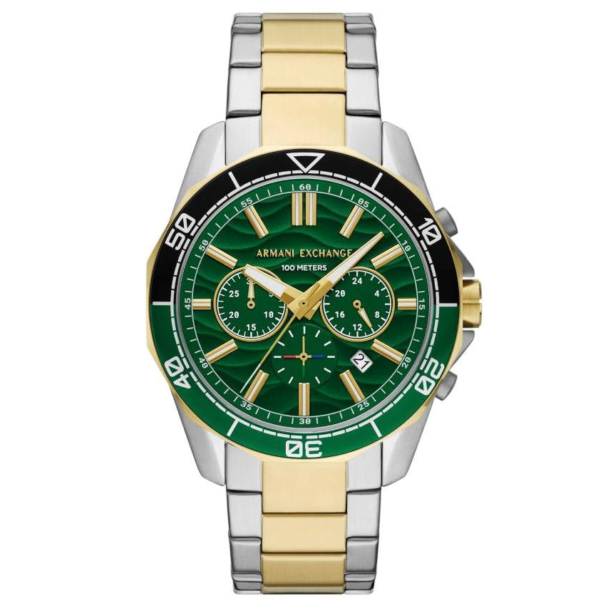 Armani Exchange Spencer Men's Watch Green Dial Chronograph AX1966