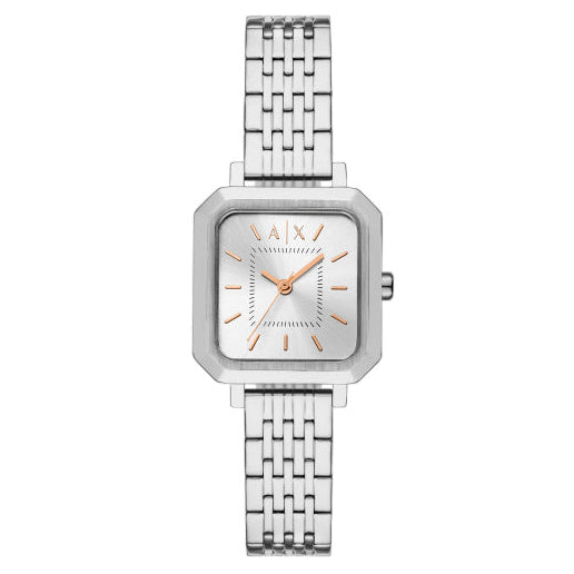 Armani Exchange Leila Ladies Watch Silver Square AX5724