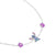 Disney Lilo & Stitch Flower Silver Bracelet