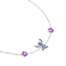 Disney Lilo & Stitch Flower Silver Bracelet