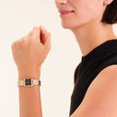 Rosefield Boxelle Black Crystals Ladies Watch Gold BBGSG-B08