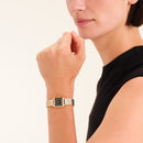 Rosefield Boxelle Black Crystals Frame Ladies Watch Gold BBGSG-B09