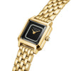 Rosefield Boxelle Black Crystals Frame Ladies Watch Gold BBGSG-B09 Rosefield