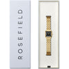 Rosefield Boxelle Black Crystals Frame Ladies Watch Gold BBGSG-B09 Rosefield