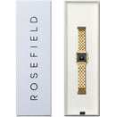 Rosefield Boxelle Black Crystals Frame Ladies Watch Gold BBGSG-B09
