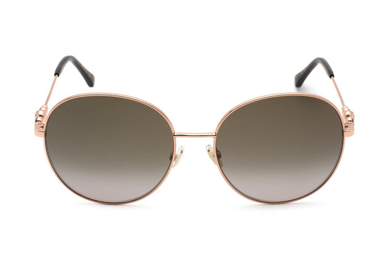 Jimmy Choo Birdie/S Sunglasses Ladies Rose Gold Round 006J - WatchStatus Ltd