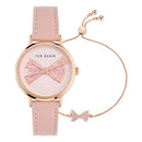 Ted Baker Iconic Watch Gift Set Ladies Rose Gold BKGFW24019I