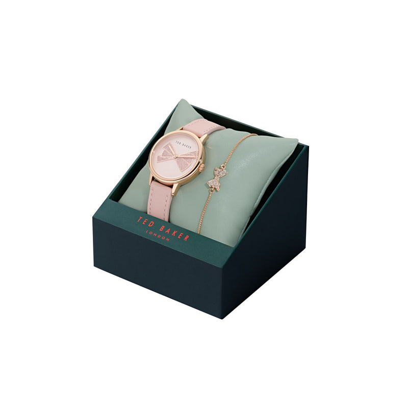 Ted Baker Iconic Watch Gift Set Ladies Rose Gold BKGFW24019I