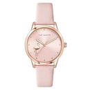 Ted Baker Fitzrovia Flamingo Watch Ladies Pink Leather BKPFZF008 - WatchStatus Ltd
