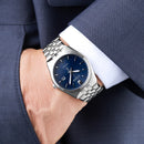 Citizen Men's Silver Blue Eco-Drive Watch BM7330-59L Citizen