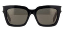 Corner Angle Square Sunglasses Black BOLD 1-002