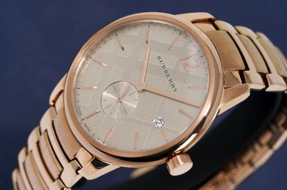 Burberry The Classic Watch Men's Rose Gold BU10013 - WatchStatus Ltd